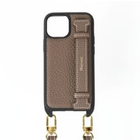 Full grain leather shoulder strap handy belt iPhone case 全3色【miniシリーズ】