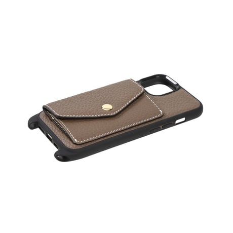 【iPhone15シリーズ】Full grain leather shoulder strap iPhone case 全3色