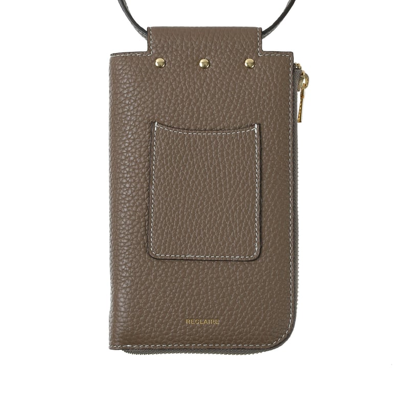 Full grain leather phone wallet bag 【ゴールド】 全6色 ...