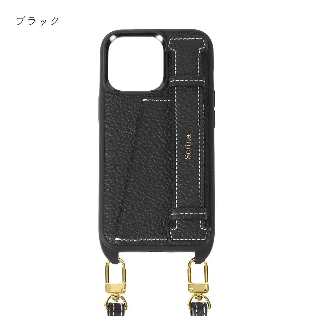 【iPhone15シリーズ】Full grain leather shoulder strap handy belt iPhone case 全3色