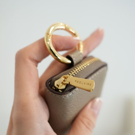 Full grain leather key case【ゴールド】全4色