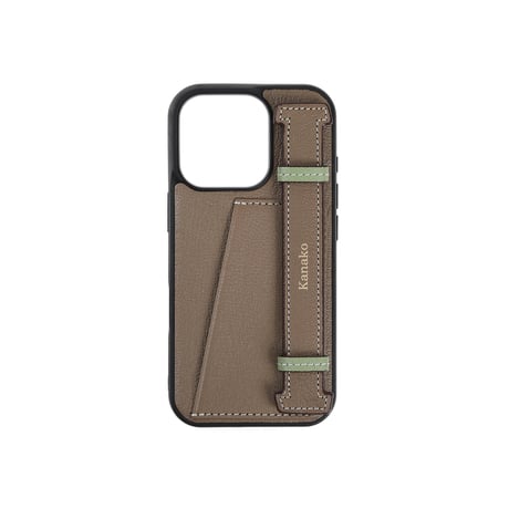 【iPhone16シリーズ】French goat leather handy belt iPhone case【バイカラー】全2色