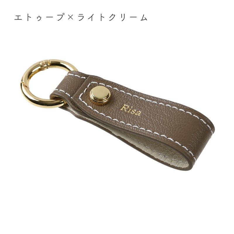 Alran chevre sully leather box keyring【カラビナ/ゴール Alran chevre sully leather box keyring【カラビナ/ゴール