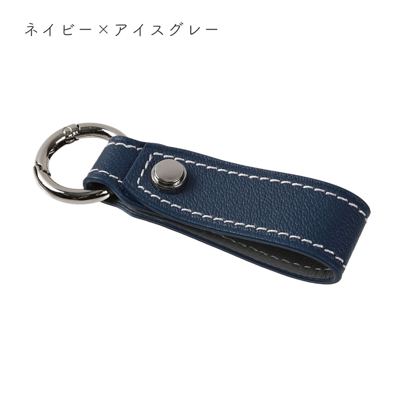 【ケリー 】VONAVENTURA キーホルダー 黒シルバー金具★お値下げ Alran chevre sully leather box keyring【カラビナ/シルバ