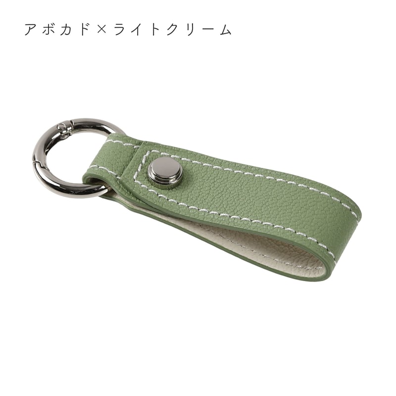 Alran chevre sully leather box keyring【カラビナ/シルバ Alran chevre sully leather box keyring【カラビナ/シルバ