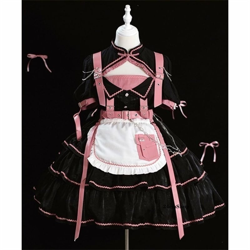コンバットメイド服セットアップ opf095 | 可愛い服量産型服通販 コンバットメイド服セットアップ opf095 | 可愛い服量産型服通販