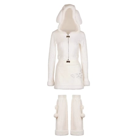 24cmShop ファッション かわいいスカート 純愛ドッグ3点セットsus185