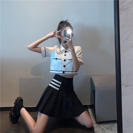 24cmShop ファッション白シャツとグループの2点セット 1248