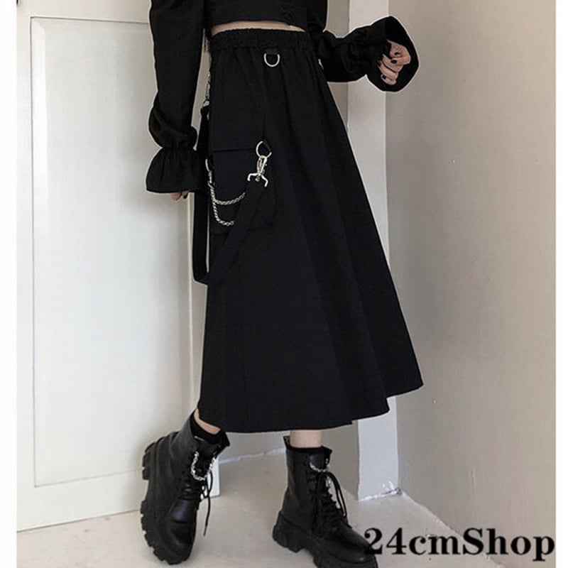 チェーン付き東京ファッションロングスカート 1204 | 可愛い服 チェーン付き東京ファッションロングスカート 1204 | 可愛い服