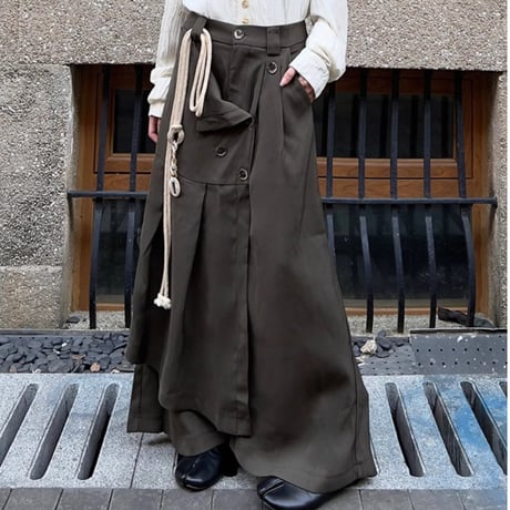 24cmShopブランク系山本耀司高級感ロングパンツkz025