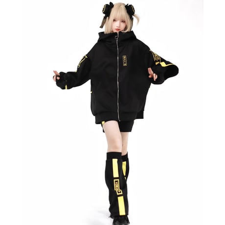24cmShop 夜光コート+ショートパンツ+脚カバー+頭飾り4点セットsus162