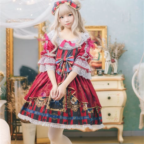 ワンピース ロリータ森ガール ワンピース ゴ  729