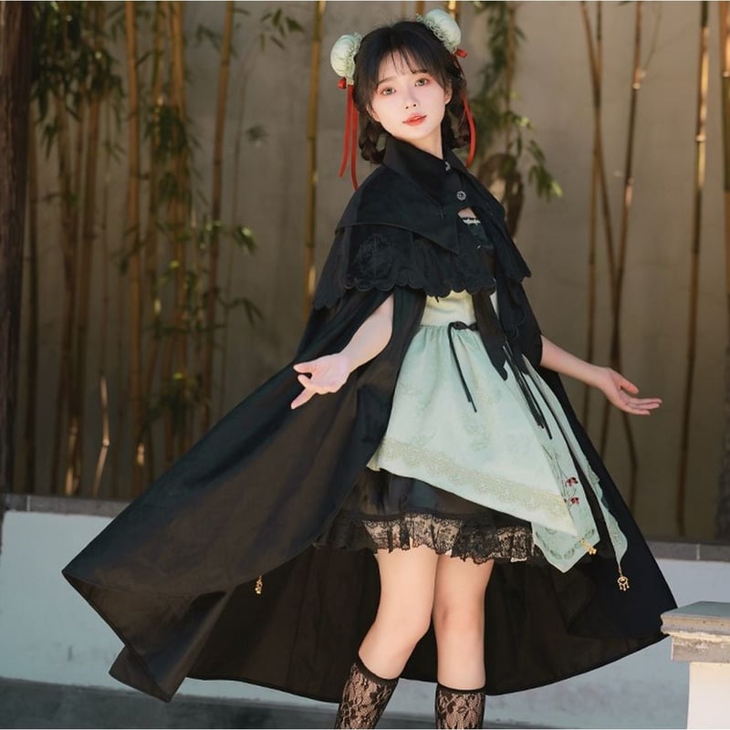 チャイナロリータつけ袖ワンピース opf024 | 可愛い服量産型服通販24cm