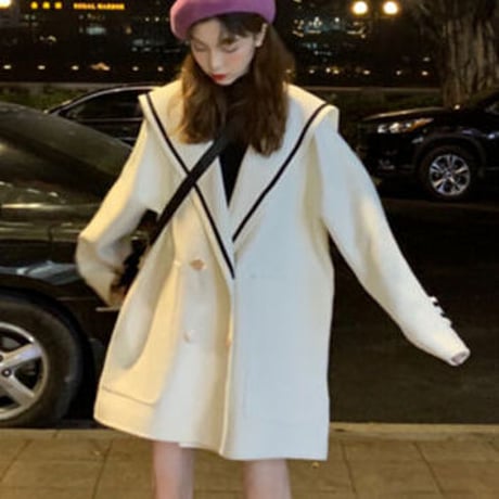 Coat ロリータ風セーラー襟アウター 615