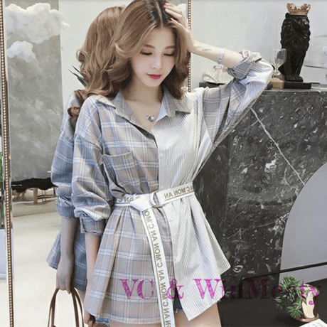 Tops| ストライプのシャツ 105