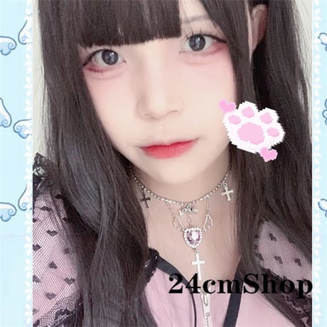 24cmShop 地雷系十字ネックレス 1391