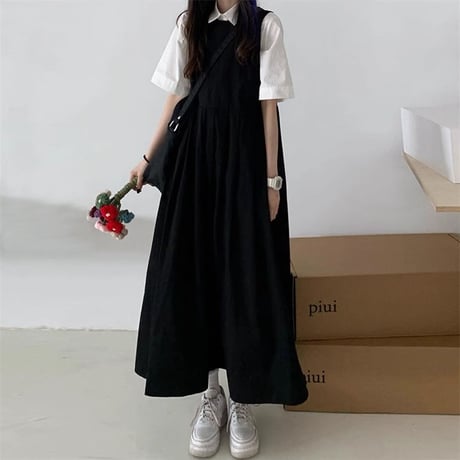 24cmShop 韓国ファッションかわいい ワンピース 2点セット sus122