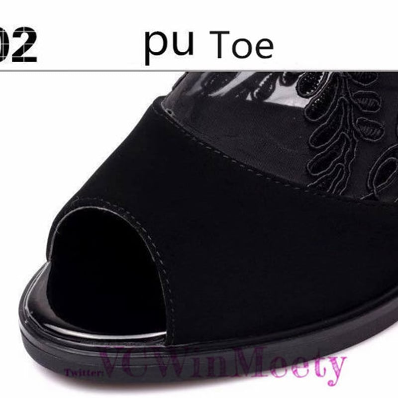 Shoes 花柄シースルーサマーブーツサンダル 353 | 可愛い服量産