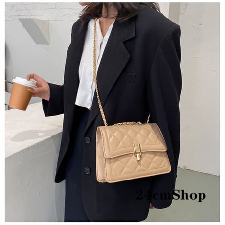 24cmShopファッション レザー ショルダーバッグ 1228