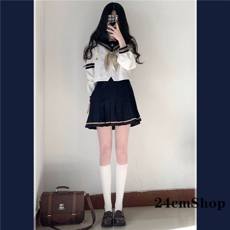 24cmshop  JKセーラー服+スカート2セット 1153
