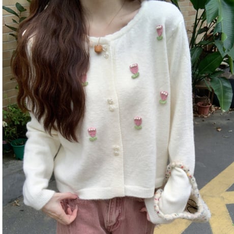 Kawaii Knit Short Jacket  wt048