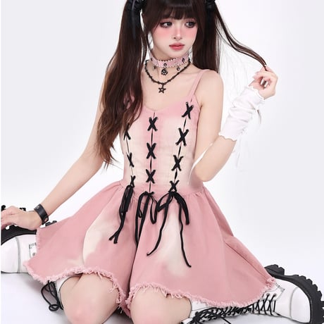 24cmShop かわいい  ファッション  キャミソールスカート ops039