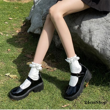 24cmShop ミラーPU厚底ストラップシューズ sh004