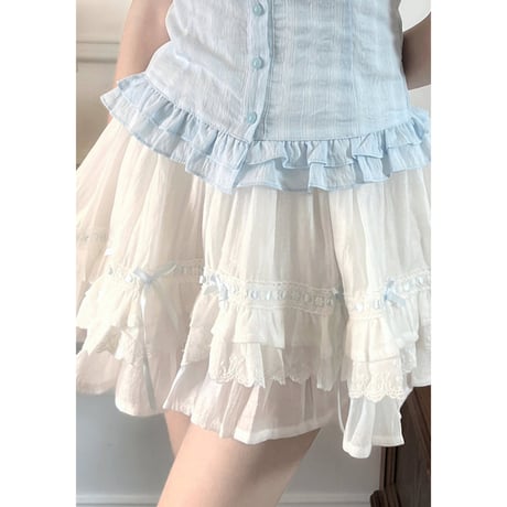 韓国ファッションかわいいトップス +スカート2点セットsus138