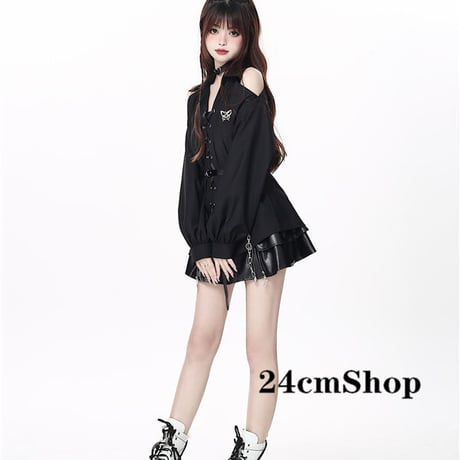 24cmShop ベルト付き肩出しシャツ 1334