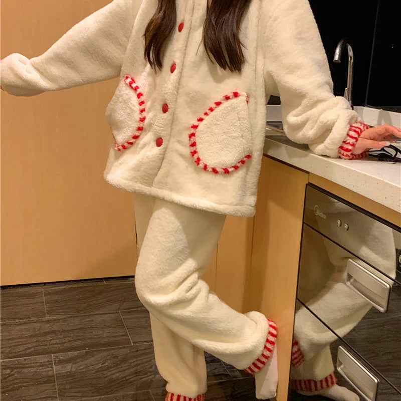 可愛いモコモコパジャマ2点セット sl006 | 可愛い服量産型服通販24cm