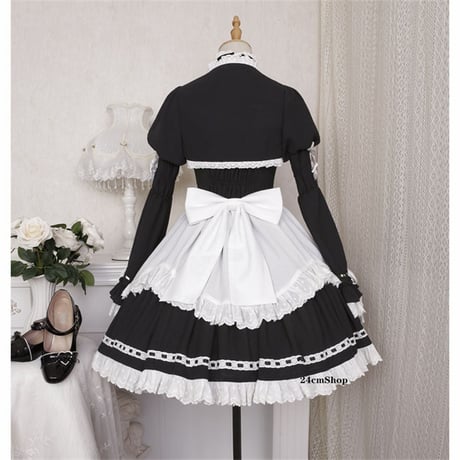 ゴシックフリルメイド服 opf091