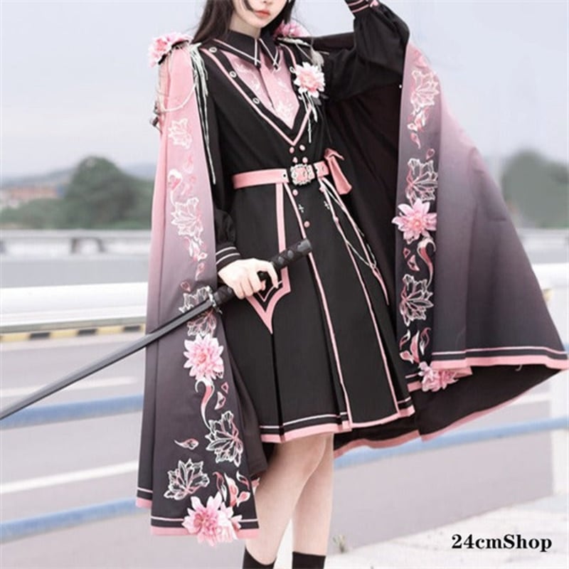 【らーみょん】ミリタリー ロリータドレス　Mサイズ 楽天市場】ロリータ 上下フルセット 軍服ロリータ ミニロリ フル