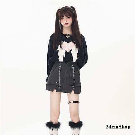 24cmShop 可愛いセーター長いT-シャツ tx005