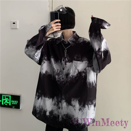 Tops モノクログラフィックボーダーシャツ 654
