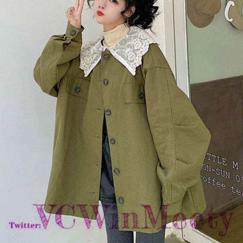 Outer レースの襟付きコート 219 | 可愛い服量産型服通販24cm Outer レースの襟付きコート 219 | 可愛い服量産型服通販24cm