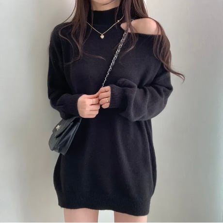 Newest Shouder Out Design Knit Long Sleeved tx075