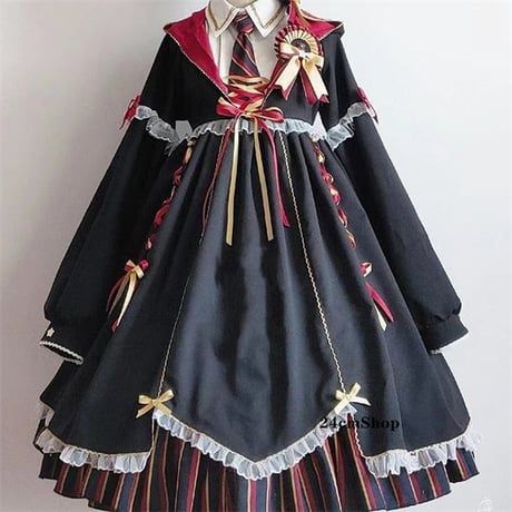 学園風ロリータワンピース opf059