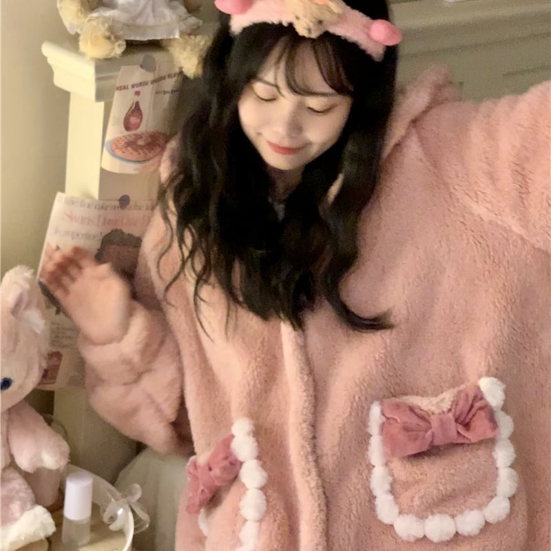 nqrse もこもこパジャマ ルームウェア 上下セット もこもこ[品番：DY000027093]｜Dazzy