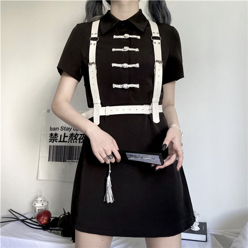 SetUp チャイナOP ホワイトハーネスセット 414 | 可愛い服量産型 SetUp チャイナOP ホワイトハーネスセット 414 | 可愛い服量産型