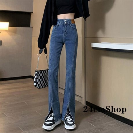 24cmShopブラック＆ブルージーパン1388