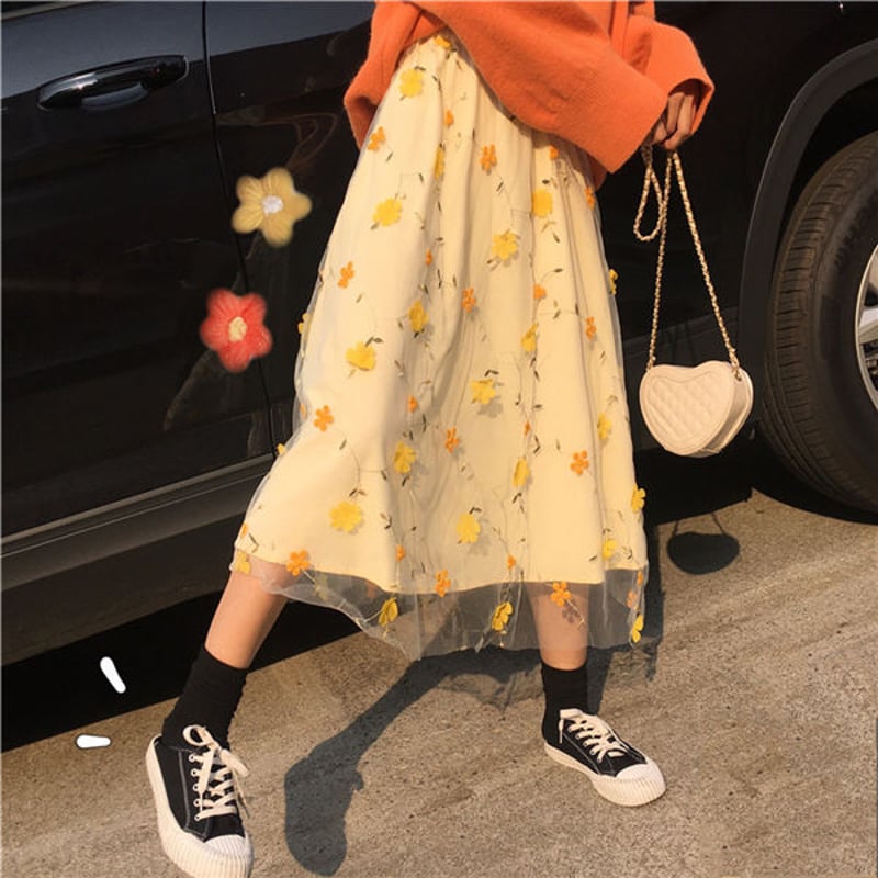 Bottoms レースの花柄スカート 480 | 可愛い服量産型服通販24cm Bottoms レースの花柄スカート 480 | 可愛い服量産型服通販24cm