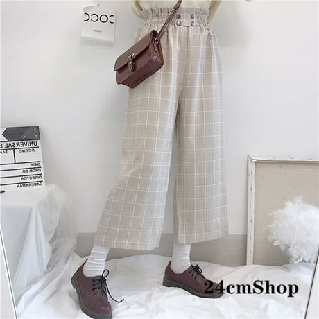 24cmShop かわいいチェックパンツ 1206