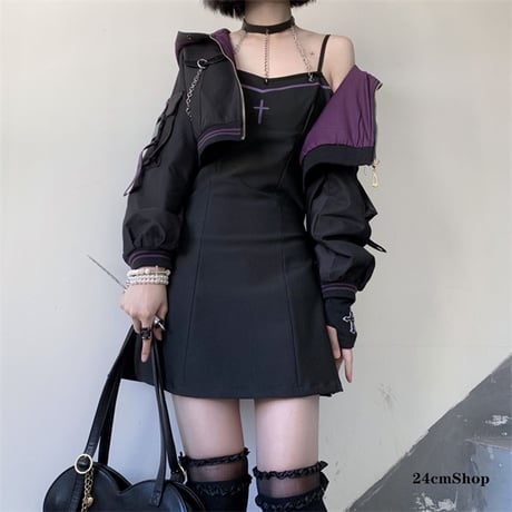 24cmShop サブカル系ショートジャケットとワンピースsuf013