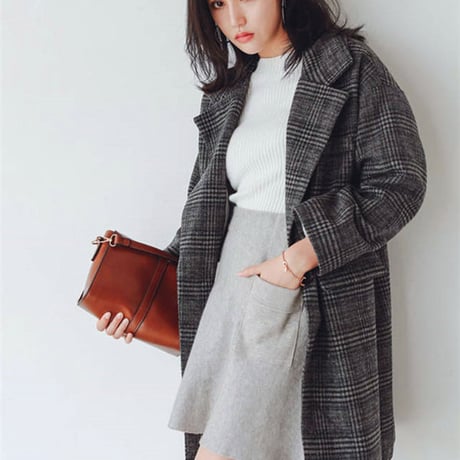 Outer| シックでチェックなチェスターコート 216