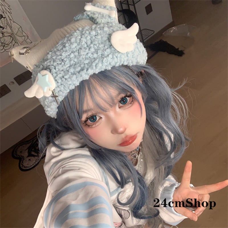 24cmShop地雷系可愛いニット帽 p008 | 可愛い服量産型服通販24cm