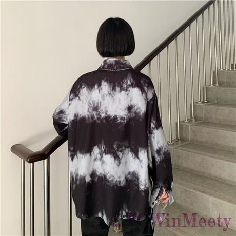 Tops モノクログラフィックボーダーシャツ 654