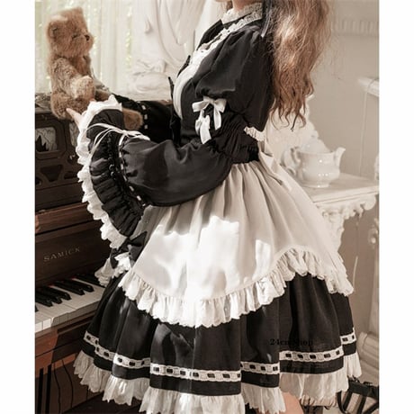 ゴシックフリルメイド服 opf091