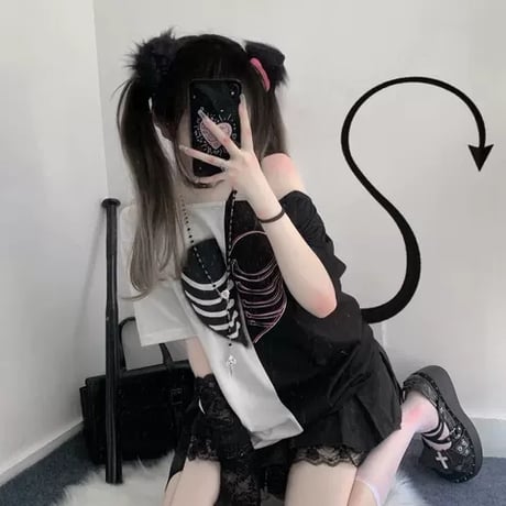 24cmShop サブカルかわいいおしゃれカジュアルTシャツ tx088
