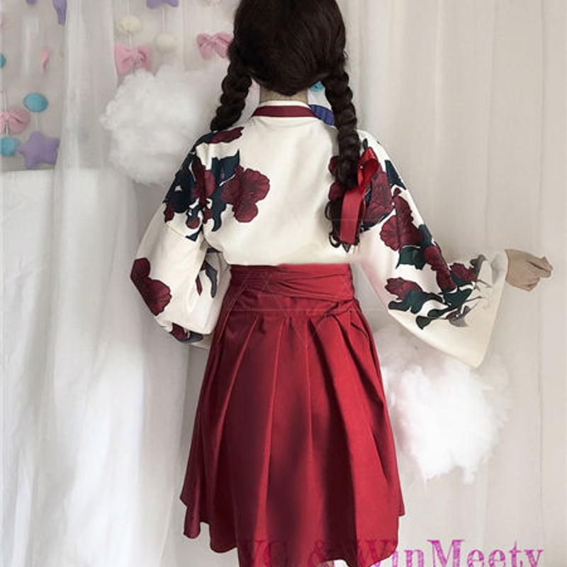 SetUp|レトロモダン着物風トップス&スカート 091 | 可愛い服 SetUp|レトロモダン着物風トップス&スカート 091 | 可愛い服
