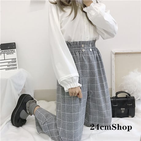 24cmShop かわいいチェックパンツ 1206
